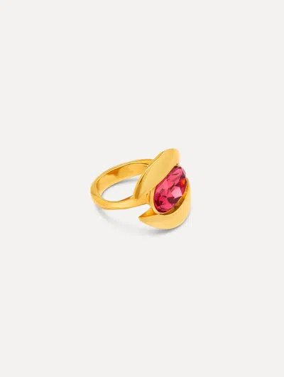 OSCAR DE LA RENTA FRAMED OVAL RING