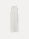 Oscar De La Renta Fringe Fil Coup Wide Leg Pant