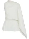 Oscar De La Renta Fringed Fil-coupé Blouse In White