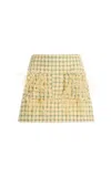 Oscar De La Renta Fringed-pocket Tweed Mini Skirt In Multi