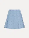 Oscar De La Renta Geometric Circle Knit Skirt