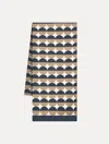 Oscar De La Renta Geometric Circle Silk Scarf
