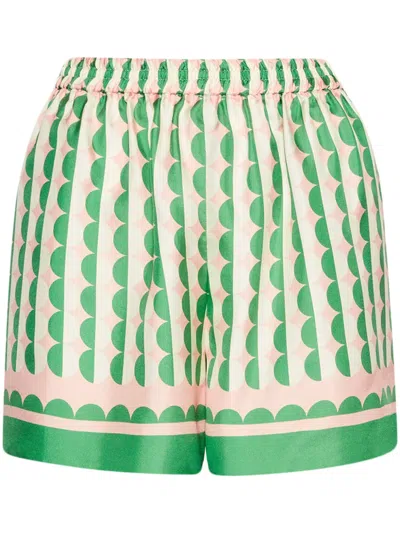 OSCAR DE LA RENTA GEOMETRIC PATTERN SHORTS