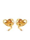 Oscar De La Renta Geometric Rose Ohrringe In Gold