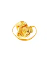 Oscar De La Renta Geometric Rose Ring In Gold