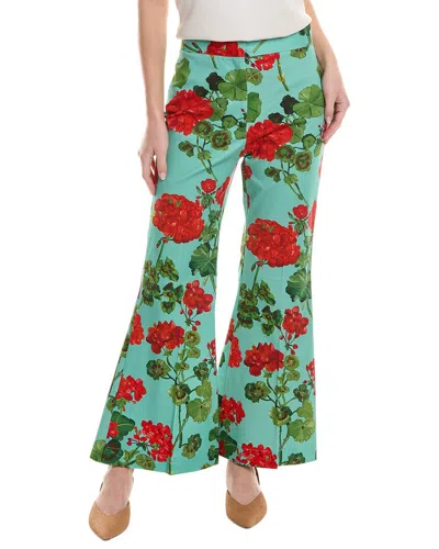 Oscar De La Renta Geranium Pant In Red