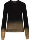 Shop Oscar De La Renta Gold Foil Jumper In Black