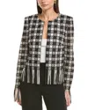Oscar De La Renta Guipure Jacket In Multi