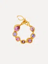 Oscar De La Renta Crystal-embellished Chain-link Bracelet In Gold