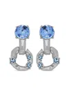 Oscar De La Renta Hammered-effect Earrings In Silver