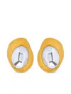 Oscar De La Renta Hammered Oval Clip-on Earrings In Yellow