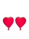 Oscar De La Renta Heart Balloon Clip-on Earrings