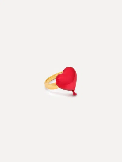 Oscar De La Renta Heart Balloon Ring