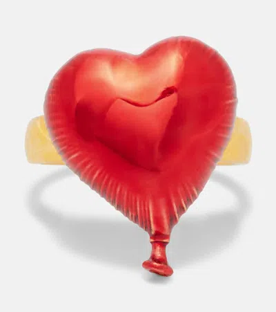Oscar De La Renta Heart Balloon Ring In Multi