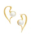 Oscar De La Renta Heart-shaped Earrings In Gold