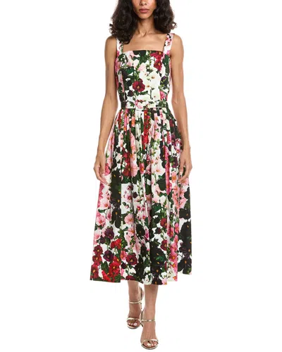 Oscar De La Renta Hollyhock Tank Dress In Multi