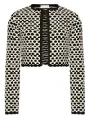 Oscar De La Renta Honeycomb-knit Cardigan