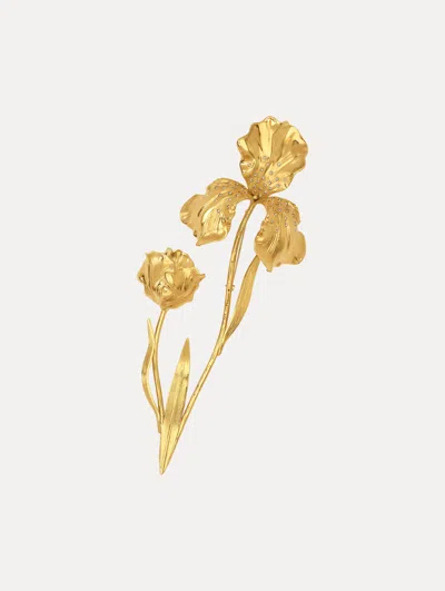 Oscar De La Renta Iris Bouquet Brooch