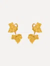 Oscar De La Renta Ivy Vine Drop Earrings In Gold