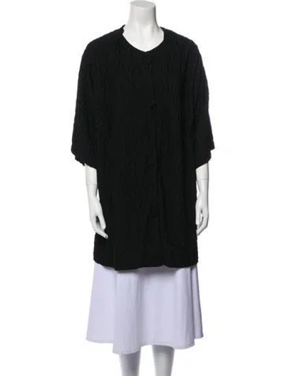 Pre-owned Oscar De La Renta Jacket In Black