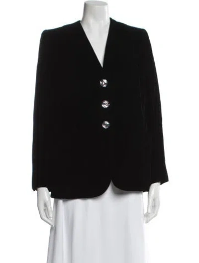 Pre-owned Oscar De La Renta Jacket In Black