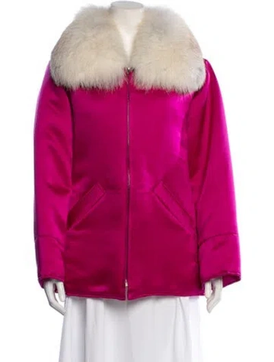Pre-owned Oscar De La Renta Jacket In Pink