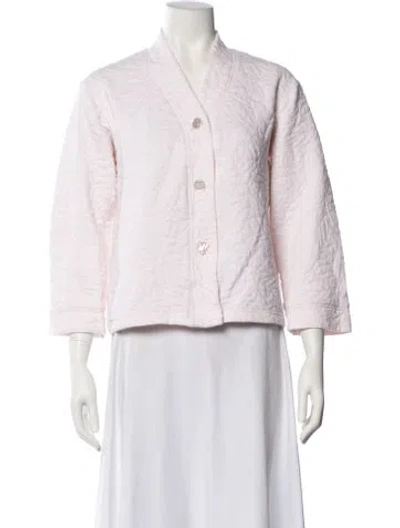 Pre-owned Oscar De La Renta Jacket In Pink