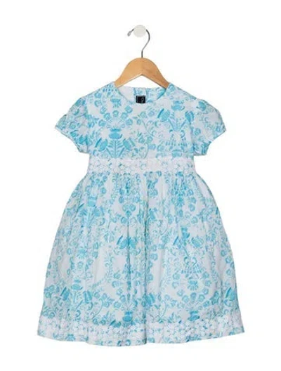 Pre-owned Oscar De La Renta Babies'  Kids Dress In Blue