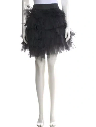 Pre-owned Oscar De La Renta Knee-length Skirt In Black
