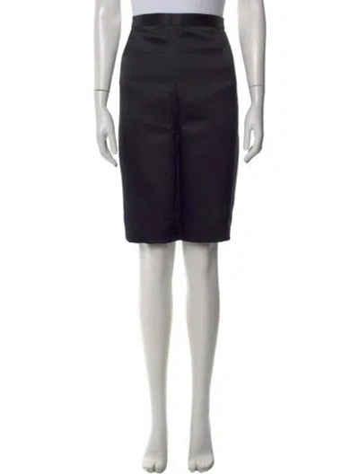 Pre-owned Oscar De La Renta Knee-length Skirt In Black