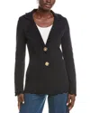 Oscar De La Renta Ladies Knit Jacket In Black