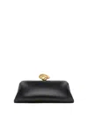 Oscar De La Renta Knot Clutch Bag In Black