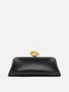 Oscar De La Renta Knot Clutch In Black