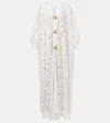 Oscar De La Renta Embellished Guipure Lace Gown