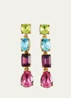 Oscar De La Renta Large Gallery Earrings In Multi