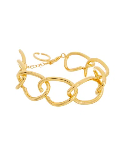 Oscar De La Renta Linear O Link Bracelet In Gold