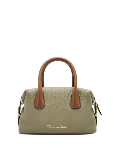 Oscar De La Renta Logo-print Tote Bag In Green