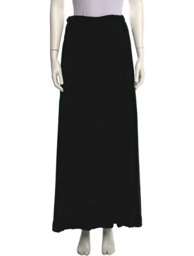 Pre-owned Oscar De La Renta Long Skirt In Black