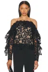 Oscar De La Renta Long Sleeve Blouse