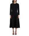 Oscar De La Renta Long-sleeve Sequined Cardigan In Black
