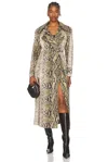Shop Oscar De La Renta Long Trench Coat In Olive
