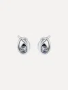 Oscar De La Renta Looped Teardrop Earrings In Metallic