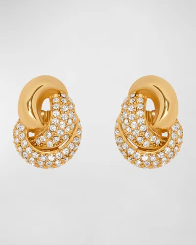 Oscar De La Renta Love Knot 2.0 Earrings In Gold