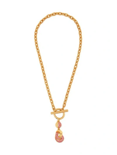 Oscar De La Renta Love Knot Chain Necklace In Gold