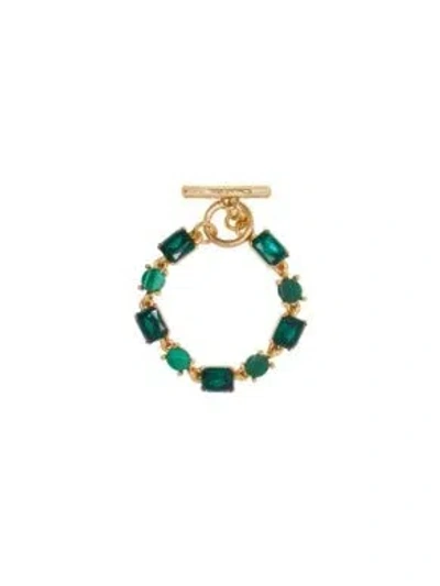 Oscar De La Renta Malachite Tennis Bracelet