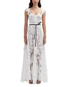 Oscar De La Renta Guipure-lace Gown In White