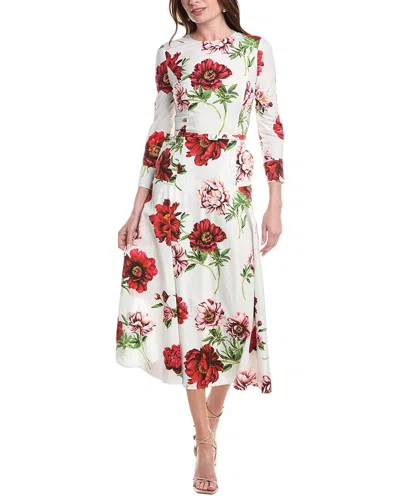 Oscar De La Renta Maxi Dress In Multi