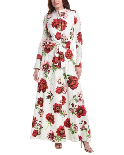 Oscar De La Renta Maxi Dress In White