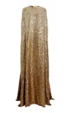 Oscar De La Renta Metallic Degradé Gown
