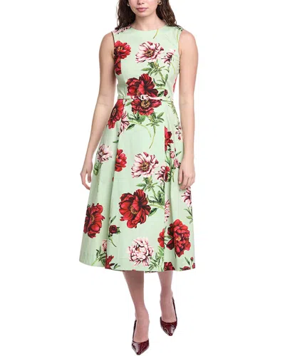 Oscar De La Renta Midi Dress In Green
